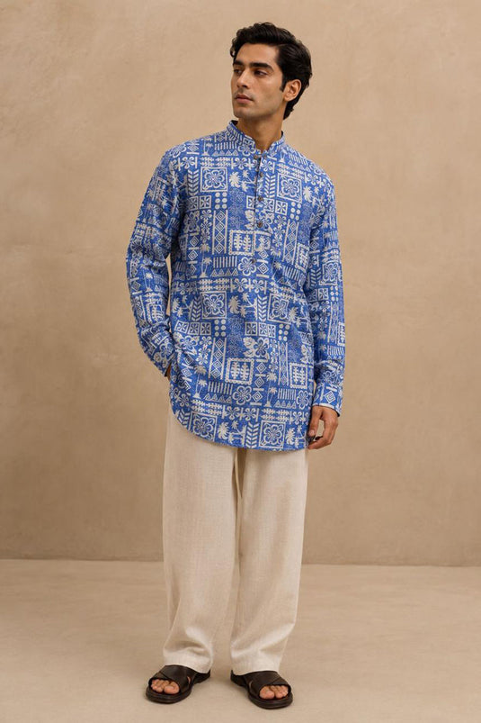 Powder Blue Kurta Pajama