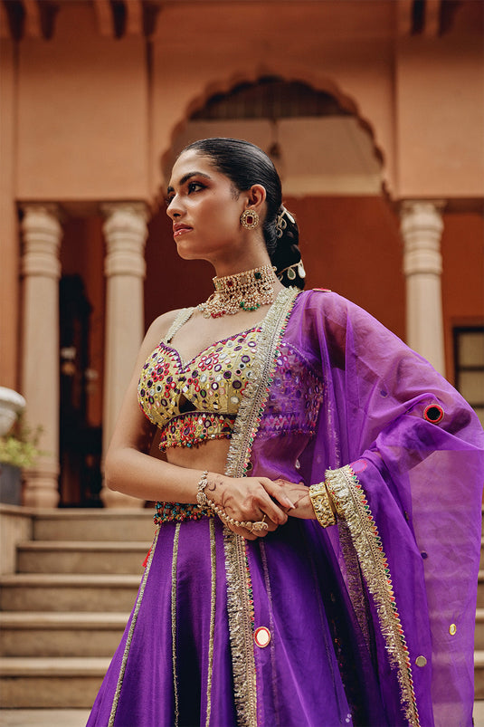 Purple Jash-E-Lehenga Set