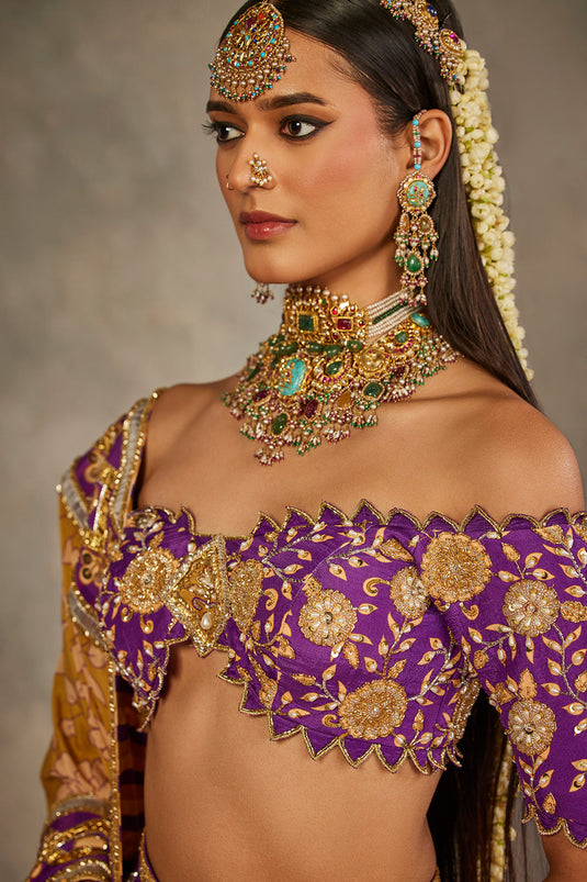 Purple Lehenga Set