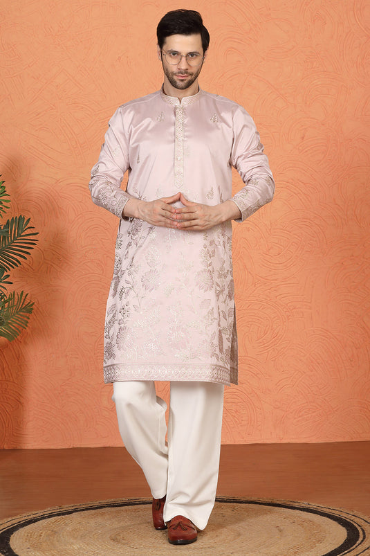 Pushp Swarna Embroidered Kurta with Loose Fit Parallel Pants