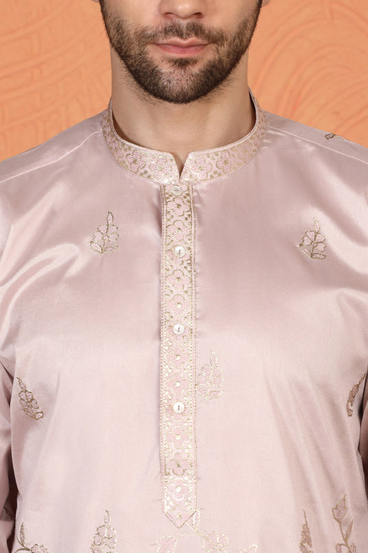 Pushp Swarna Embroidered Kurta with Loose Fit Parallel Pants