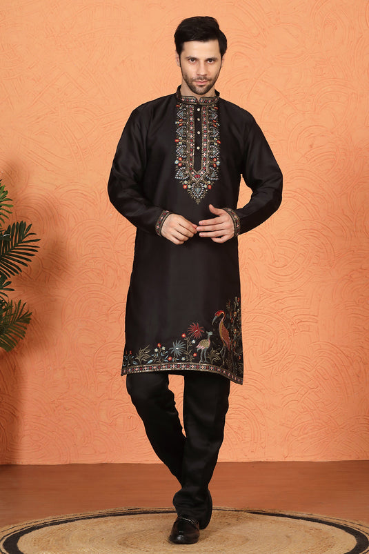 Pushp-Van Embroidered Kurta with Back Elastic Pants