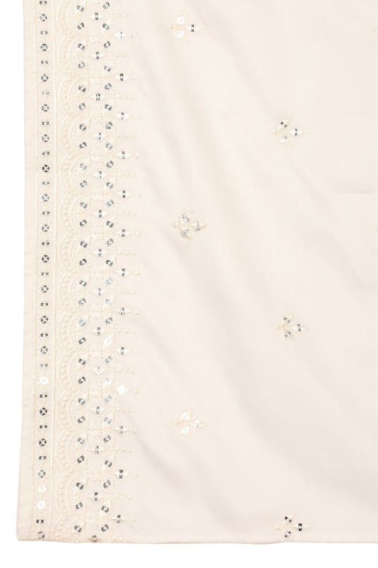 Raas Mirror Embroidered Kurta with Back Elastic Pants And Dupatta