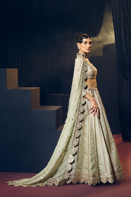 Sea Green Lehenga Set
