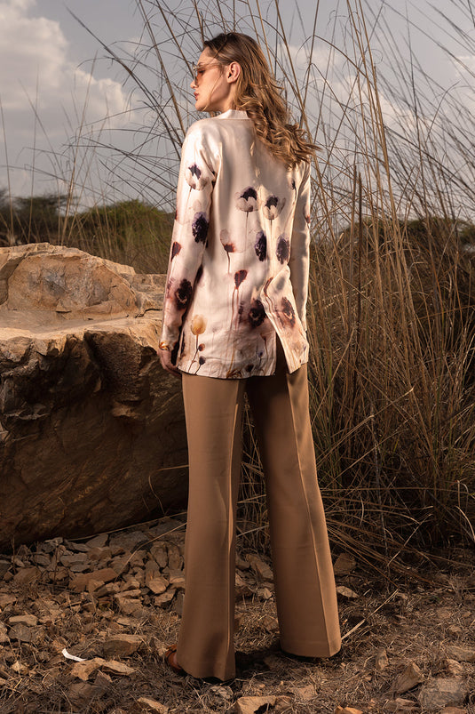Serene Garden Long Blazer