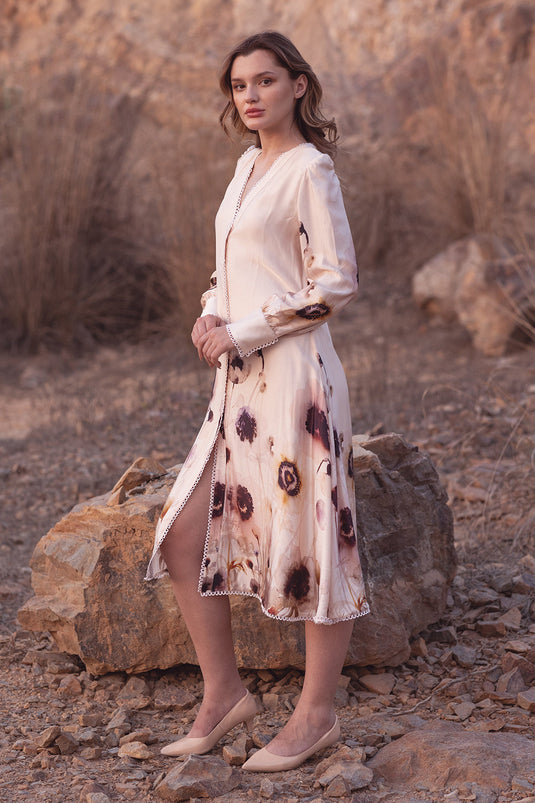 Serene Garden Midi Dress