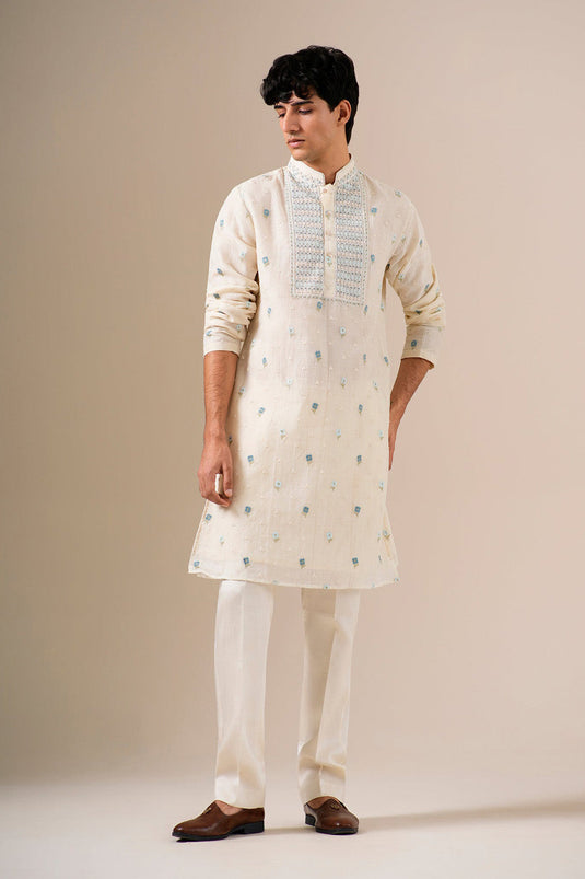 Sky Petal Kurta Set