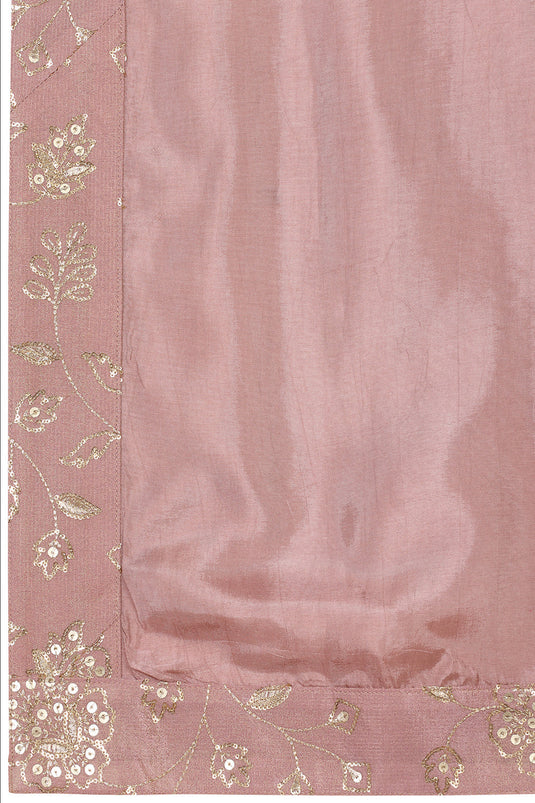 Son Zar Embroidered Kurta with Back Elastic Pants And Dupatta