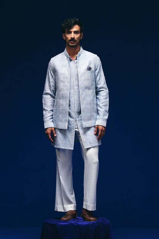Spirograph Nehru Jacket Set