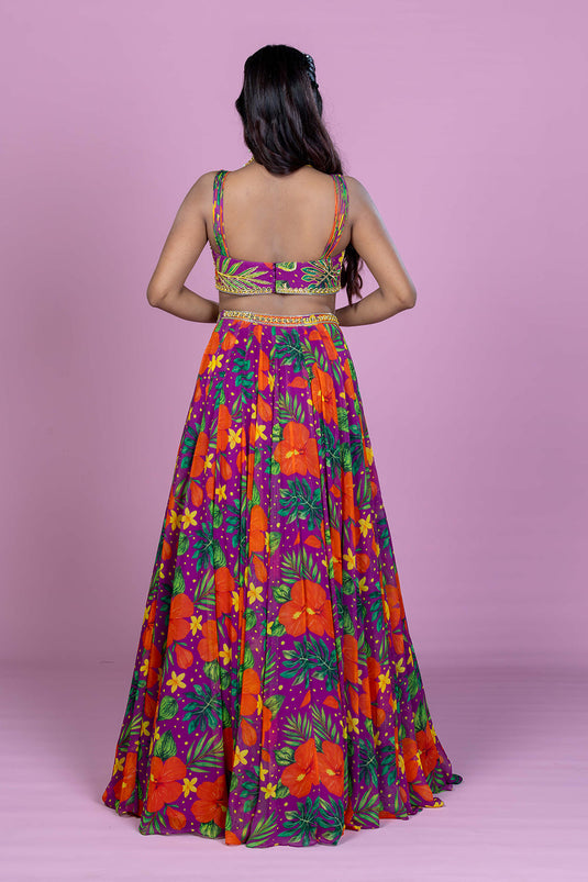 Tropical Dori Lehenga Set