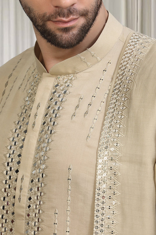 Tyohaar Mirror Embroidered Detail Kurta Set With Dupatta And Pants
