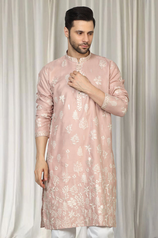 Upwan Embroidered Kurta Back Elastic Pants