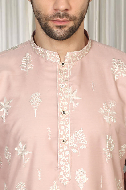 Upwan Embroidered Kurta Back Elastic Pants