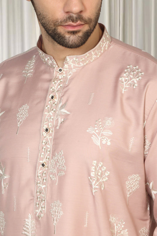 Upwan Embroidered Kurta Back Elastic Pants