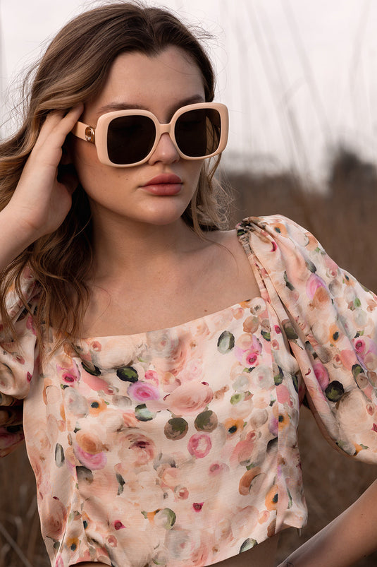 Whispering Pastels Crop Top