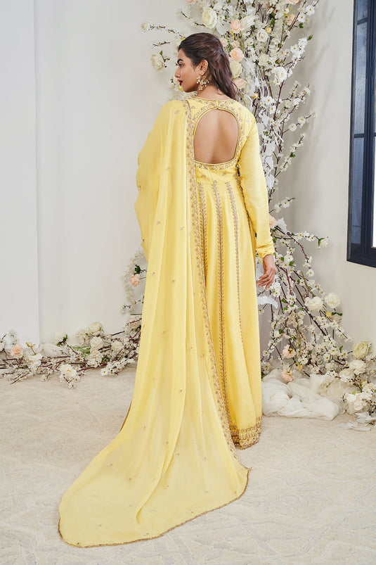 Yellow Anarkali