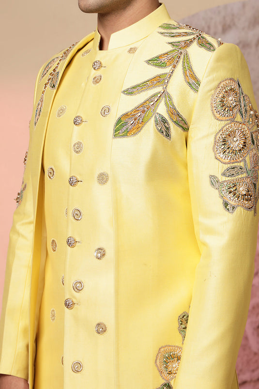 Yellow Kurta And Palazzo Pant