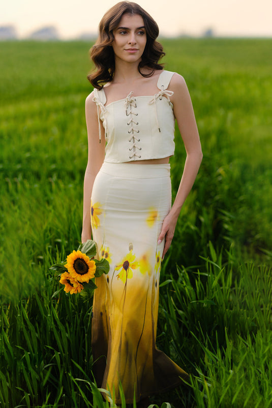 Yellow Meadow Skirt