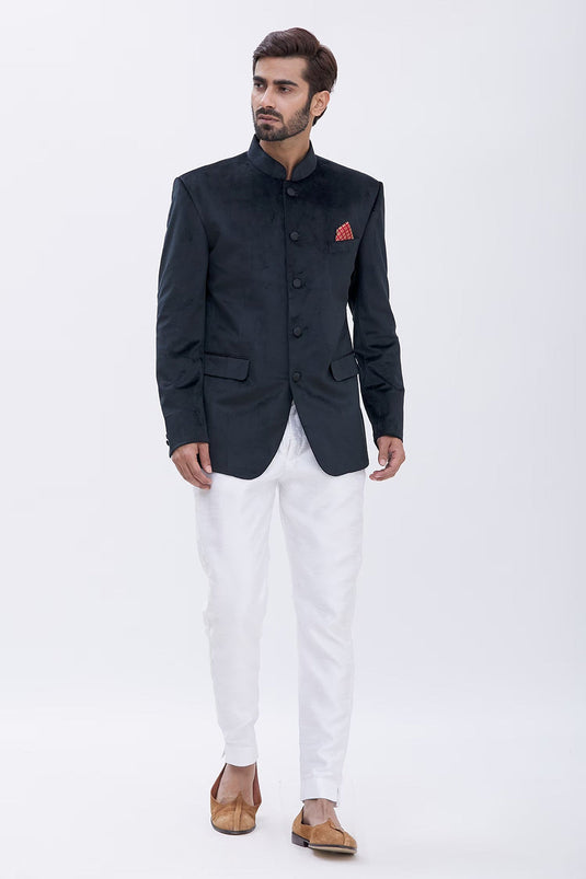 Classic Royal Velvet Bandhgala