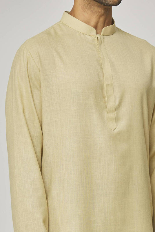 Tatvam Akio Cotton Solid Kurta & Pyjama Set