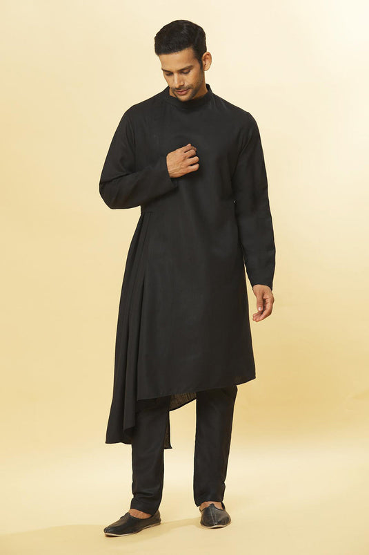 Tatvam Maharana Cotton Solid Kurta & Pyjama Set