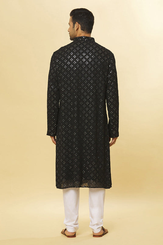 Mirror Embroidered Kurta & Pyjama Set