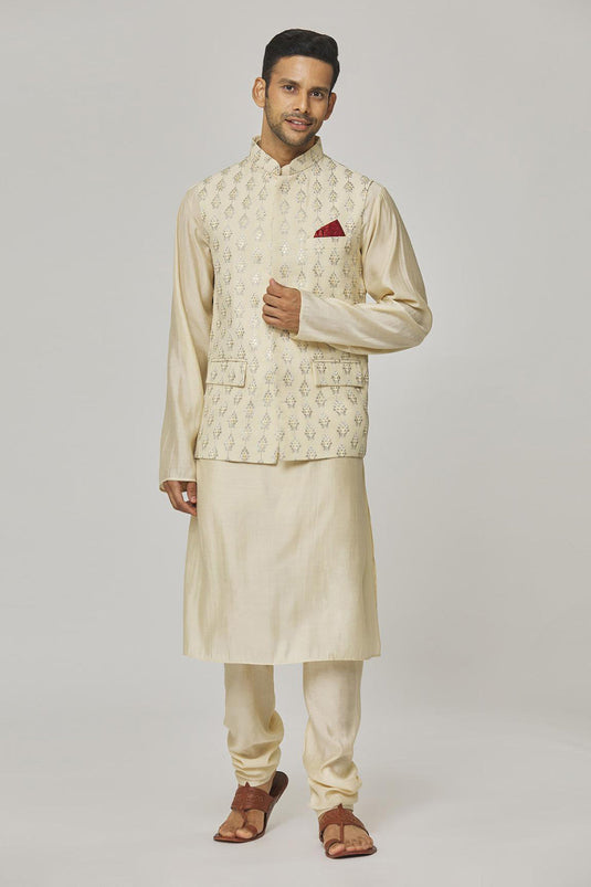 Hast Embroidered Floral Nehru Jacket