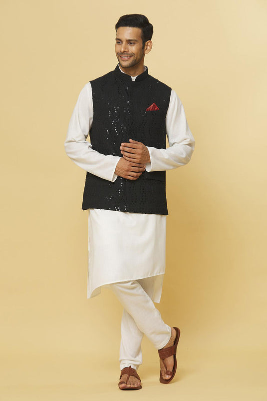 Alankar Embroidered Nehru Jacket