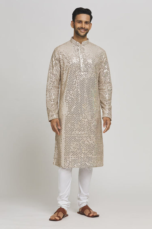 Dhoomdhaam Embroidered Cotton Kurta & Chudidar Set