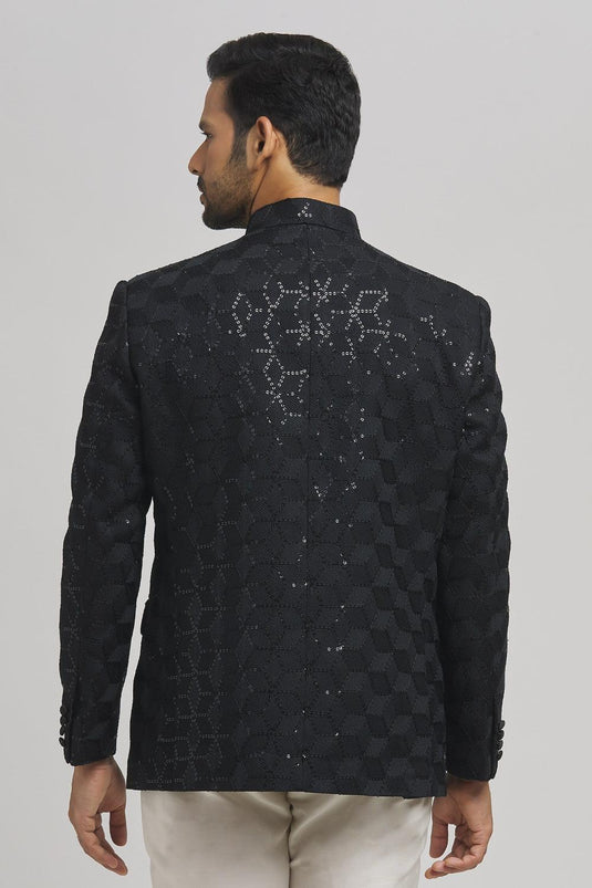 Shahi Full Sleeve Embroidered Bandhgala
