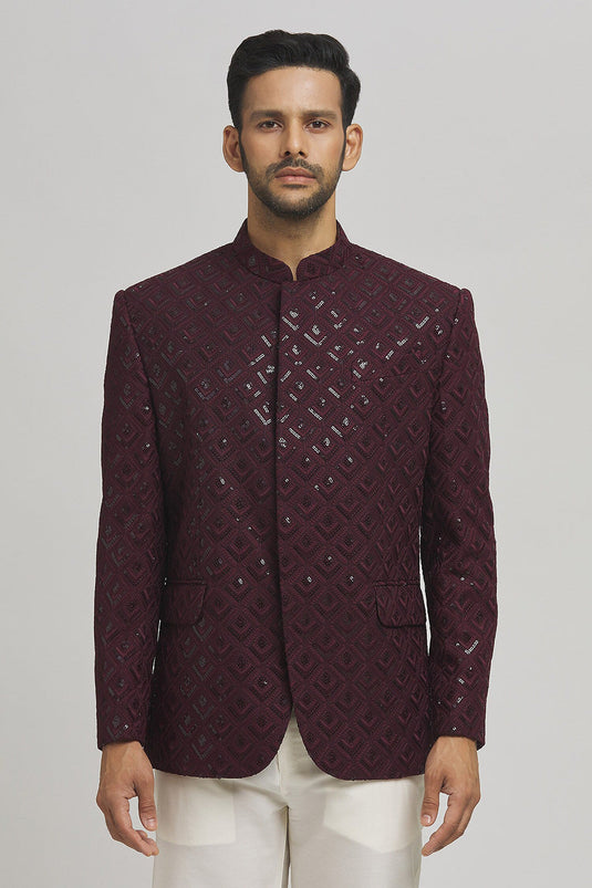 Jahaan Sequin Work Bandhgala