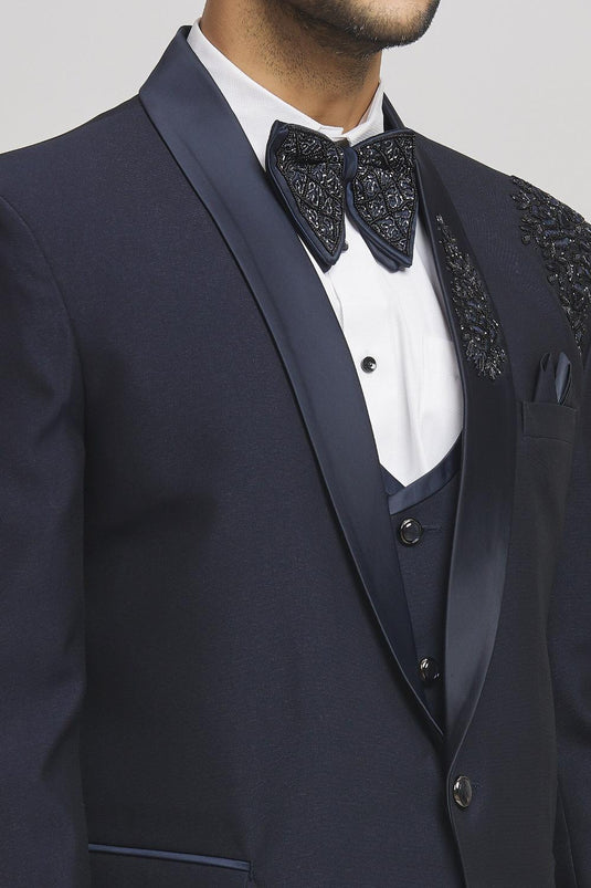 Bling Cut Dana Embellished Tuxedo Pant Set