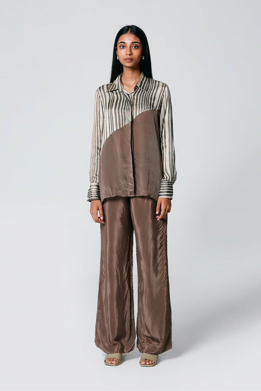 Diagonal shirt coord
