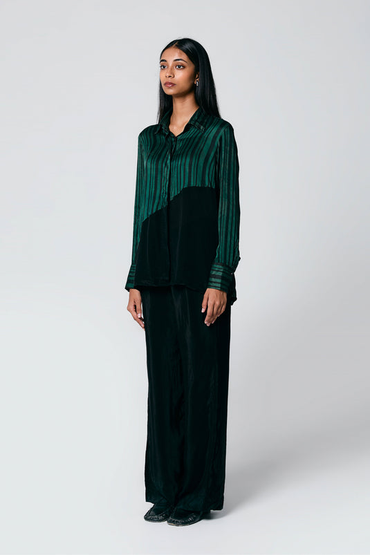 Diagonal shirt coord