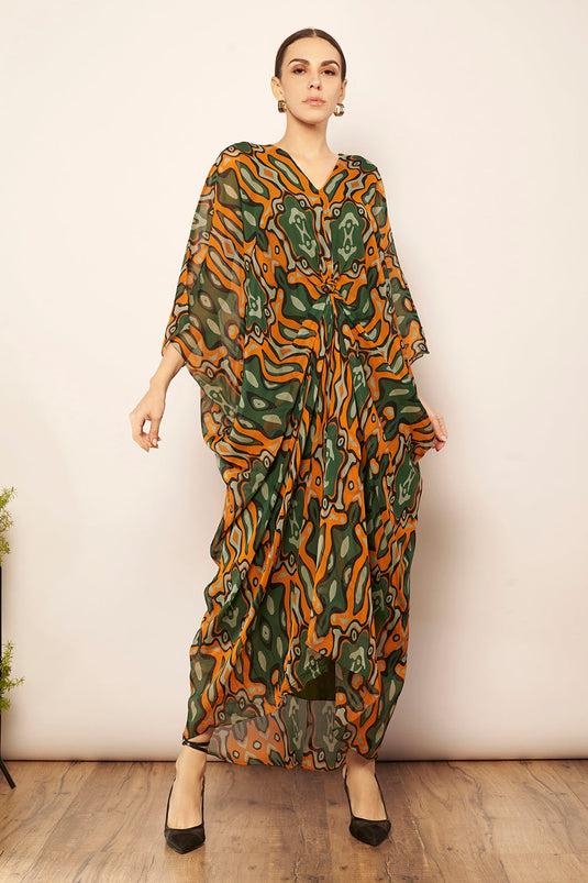 Organza Knotted Dress