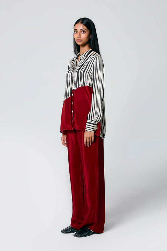 Diagonal shirt coord