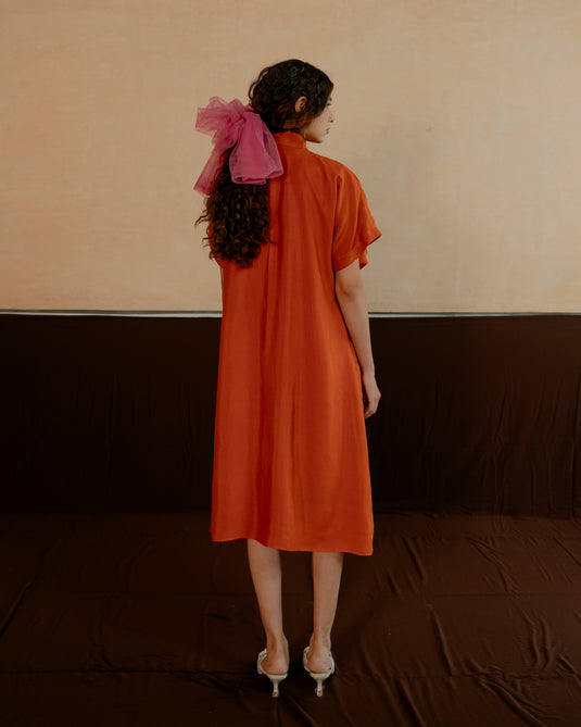 Pleated Shirt Dress