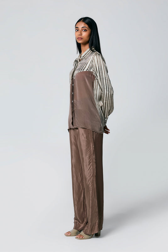 Diagonal shirt coord