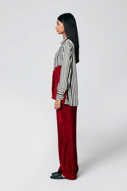 Diagonal shirt coord