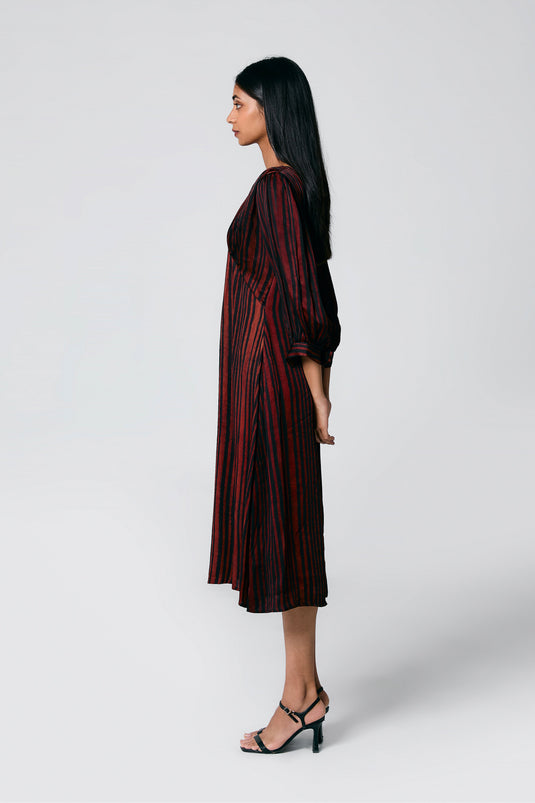 V neck dress