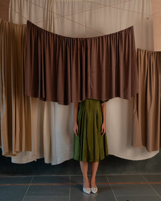 Pleated Shirt Dress