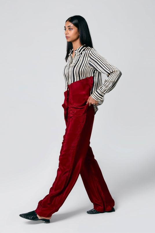 Diagonal shirt coord