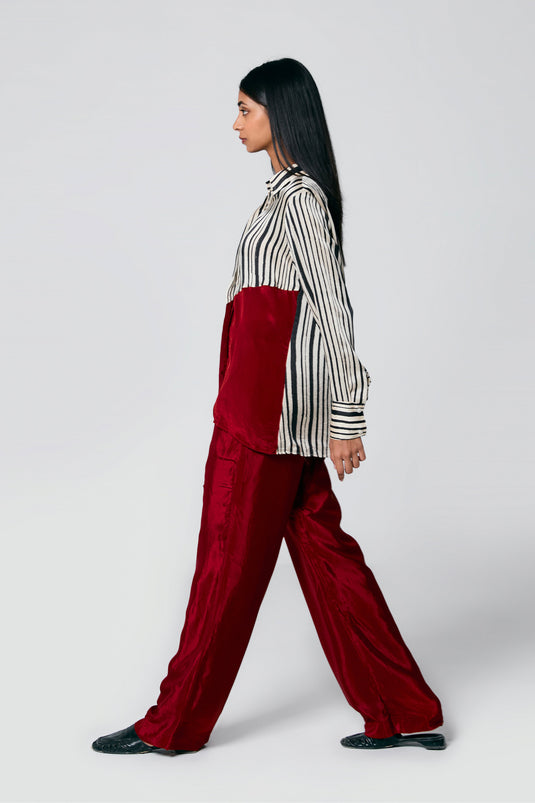 Diagonal shirt coord