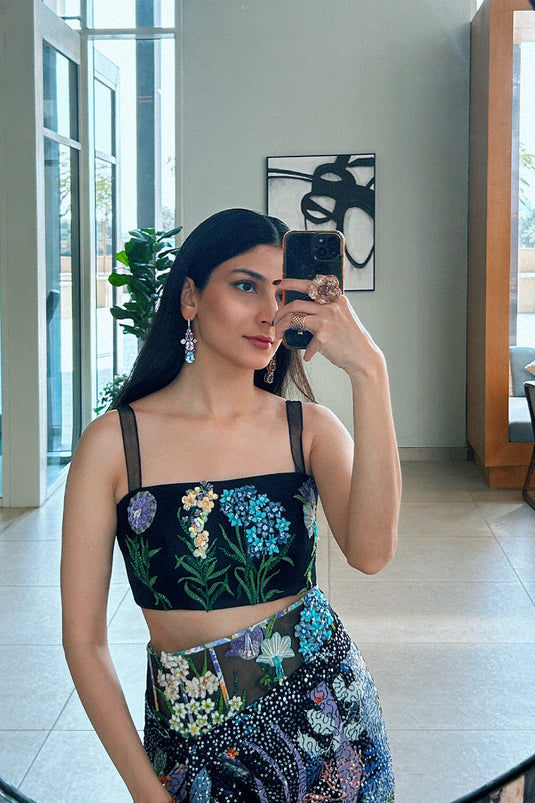 Cher look-corseted Belt Drape Set