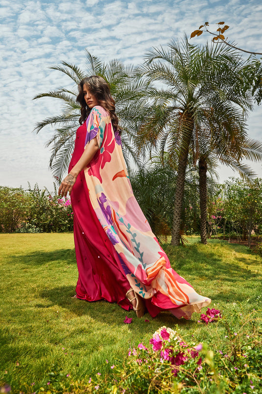 Floral Printed Cape
