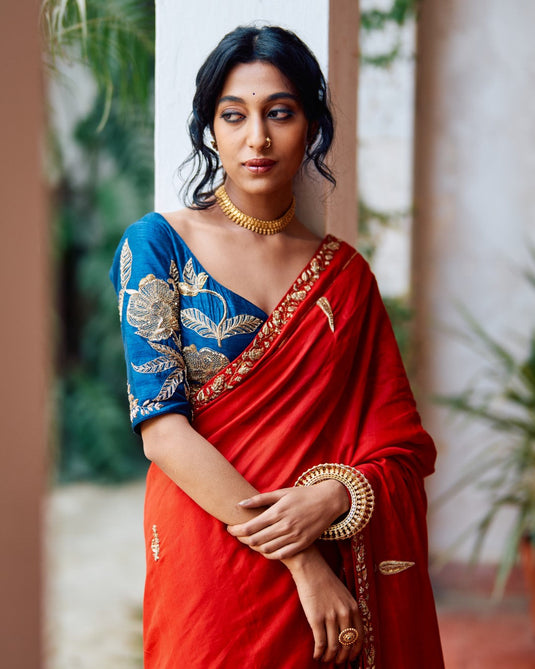 Seetaphool  Rani Saree & Blouse