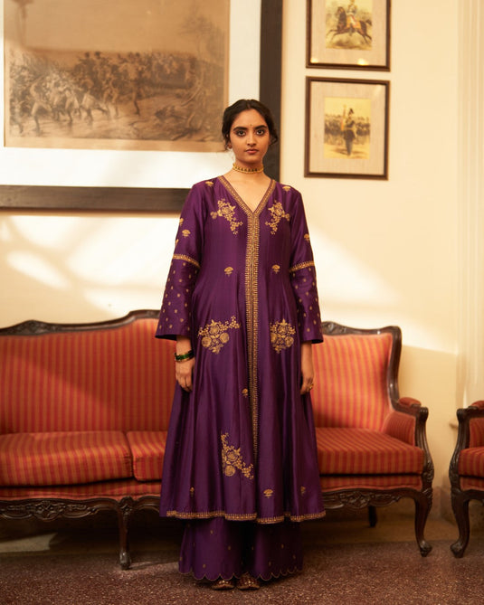 Rani  Jamuni Kali  Kurta set