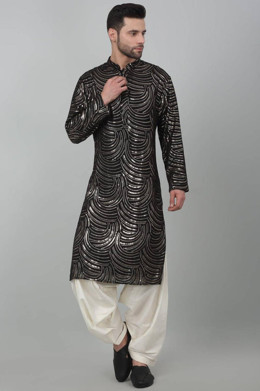 Chandramani Sequin Embroidered Kurta Set