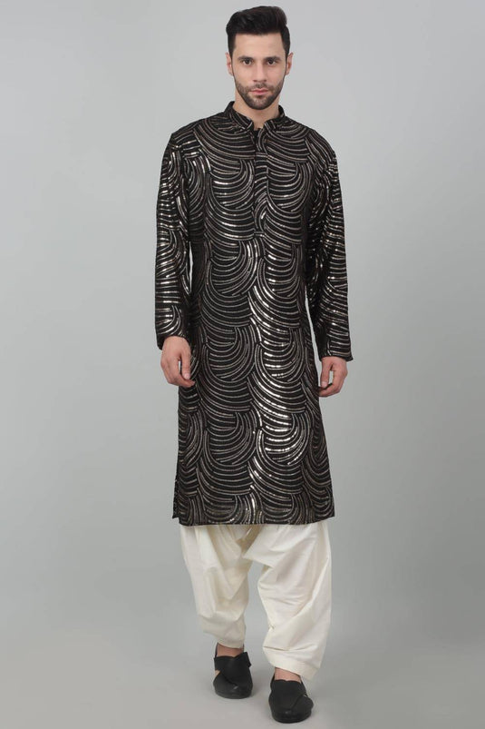 Chandramani Sequin Embroidered Kurta Set