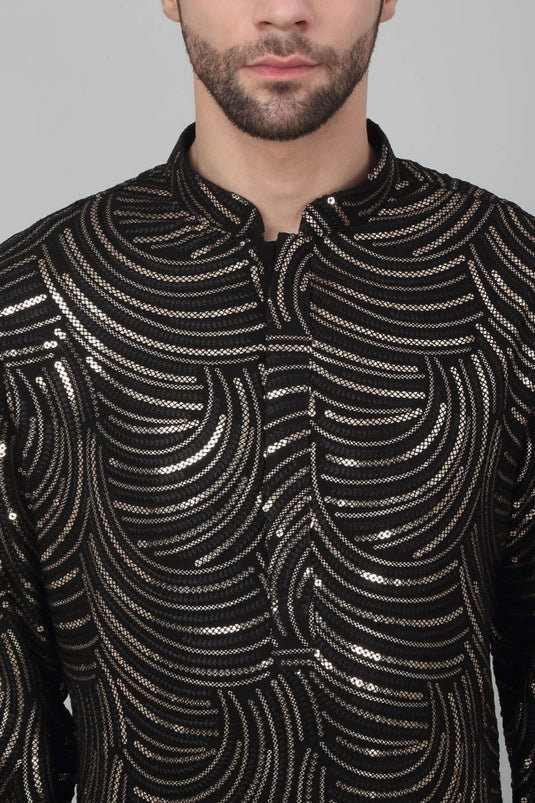 Chandramani Sequin Embroidered Kurta Set